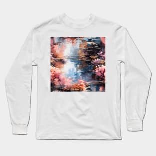 Monet Style Water Lilies 16 Long Sleeve T-Shirt